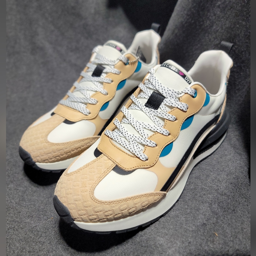 DVF x Skechers Suede Lace-Up Sneakers